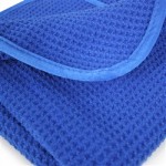 GLASS AND WINDOW WAFFLE WEAVE TOWEL BLUE